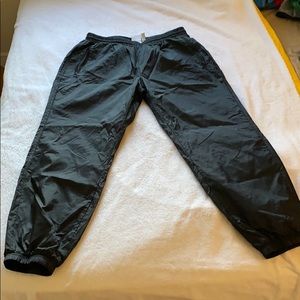 Black adidas track pants